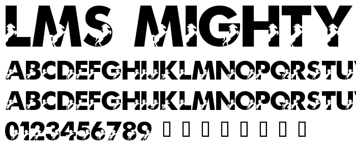LMS Mighty Mustang font